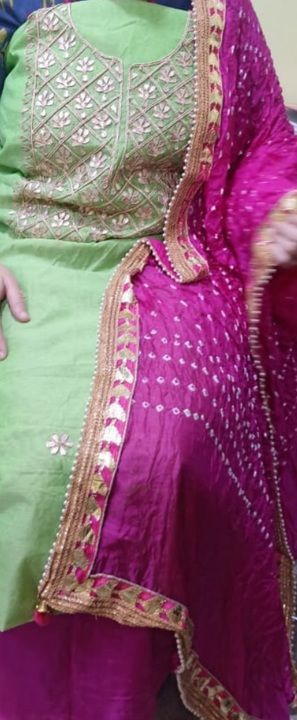 Jaipuri Bandhej suits  uploaded by Gulnaar Petals  on 5/15/2021