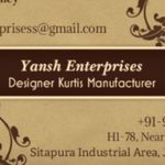 Business logo of Yansh Enterprises