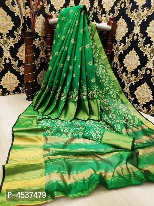Cotton silk printed saree uploaded by Top trend collection on 5/15/2021