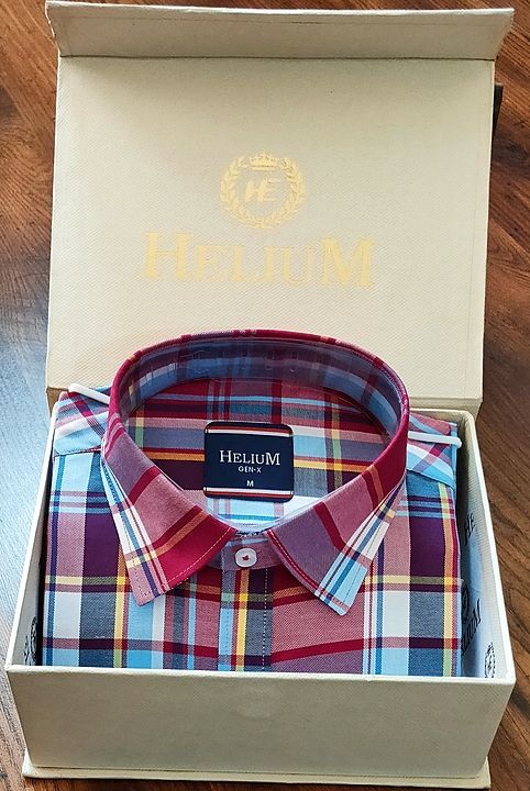 Helium brand cotton check shirt  uploaded by business on 8/4/2020