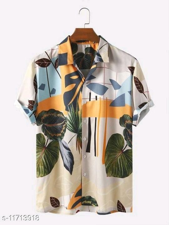  Men's tropical floral print Breathable casual shirts uploaded by Well shopping plateform on 5/16/2021