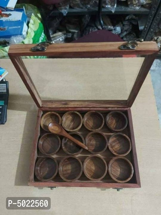 Sheeham Wooden Masala Box for Kitchen Decorative Masala Dani Spice Box Set for Kitchen Masala Dabba  uploaded by ALLIBABA MART on 5/16/2021