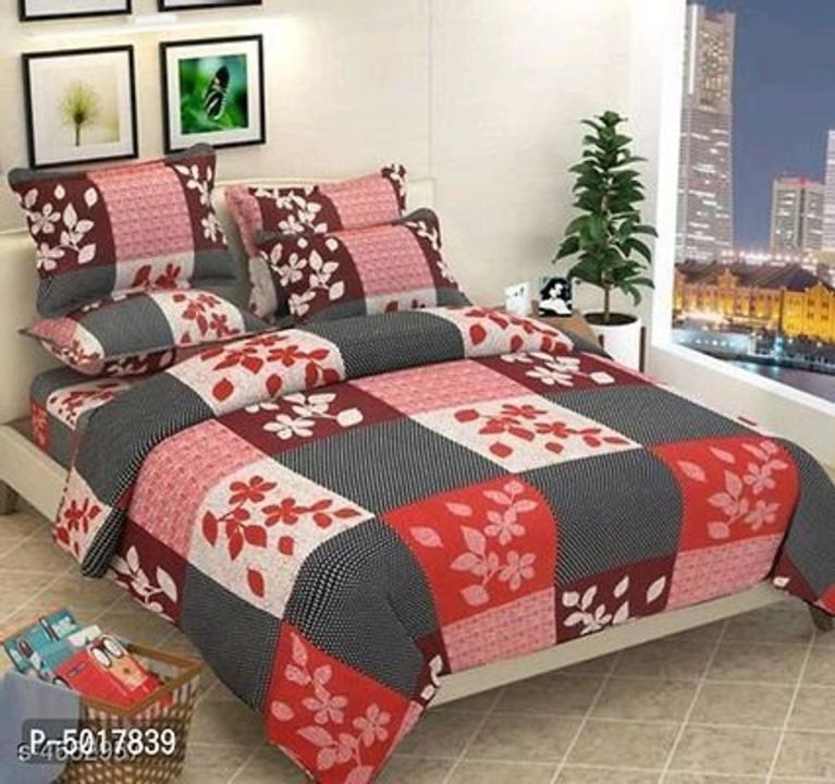 Moq 10 pcs🌹For Whoalsaler 🍧 COD Available he 💐 Double Bedsheets with pillows uploaded by ALLIBABA MART on 5/16/2021