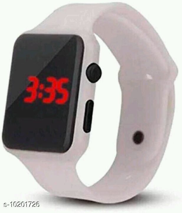 Black modern digital watch uploaded by India ka shopping on 5/16/2021