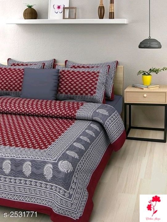 Trendy Comfortable Cotton Double Printed Bedsheets Vol 2

Fabric: Bedsheet - Cotton, Pillows cover uploaded by business on 5/16/2021