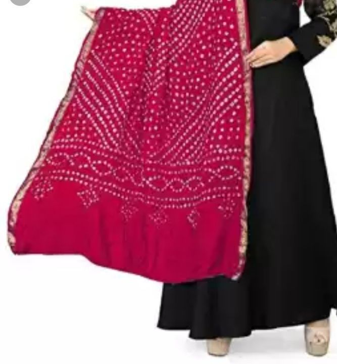 Bandhani Silk Dupatta  uploaded by Ahamad Textile  on 5/16/2021