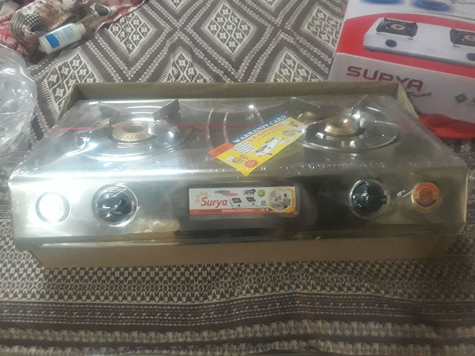 double burner gas stove full Stainless steel best quality  uploaded by jai k on 8/4/2020