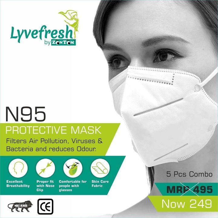 LyveFresh N95 mask uploaded by ABCD MULTIVENTURES  on 5/16/2021