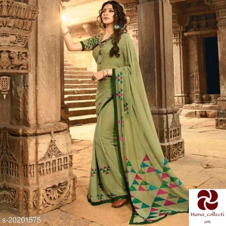 Post image Catalog Name:*Myra Sensational Sarees*
Saree Fabric: Georgette
Blouse: Running Blouse
Blouse Fabric: Georgette
Pattern: Printed
Blouse Pattern: Printed
Multipack: Single
Sizes: 
Free Size (Saree Length Size: 5.5 m, Blouse Length Size: 0.8 m) 

Rs 620
Cod is available