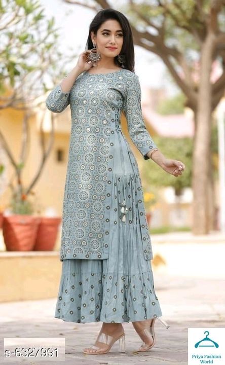 Attractive Women's Double Layered Kurti* uploaded by business on 5/17/2021
