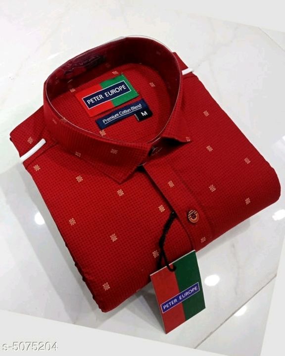 Trendy Elegant Men Shirts  Fabric: Cotton uploaded by business on 5/17/2021
