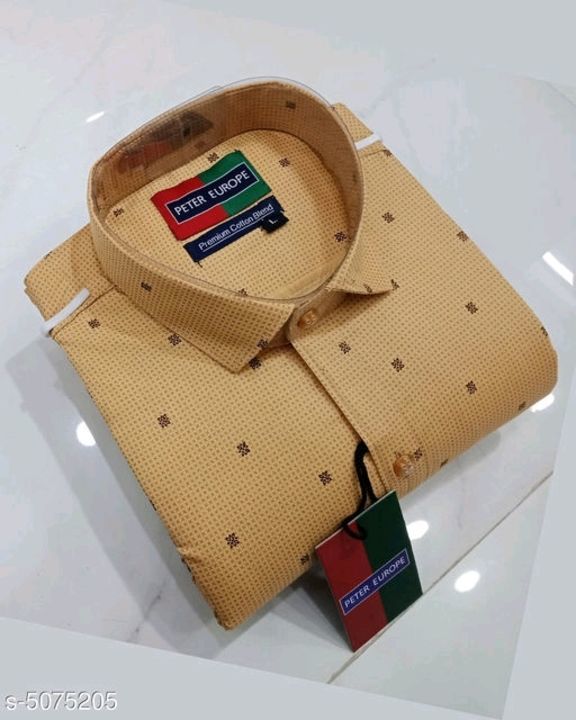 Trendy Elegant Men Shirts  Fabric: Cotton uploaded by business on 5/17/2021