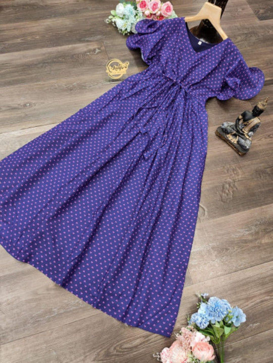 Short gown maxi dress uploaded by __trendy_outfit__ on 5/17/2021