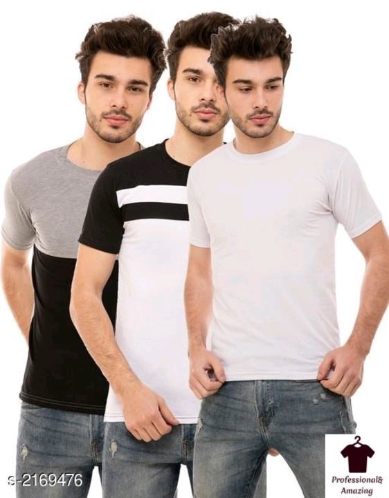 Men's trendy T-shirts pack of 3 uploaded by business on 5/17/2021