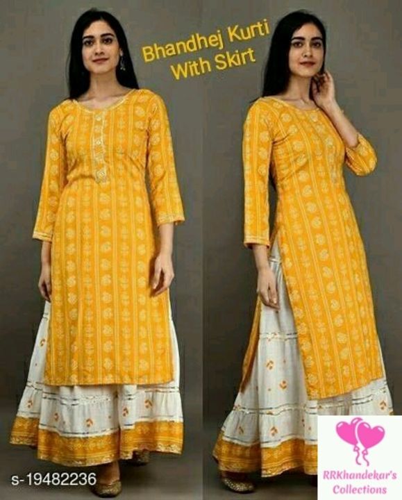 Kurti with skirt  uploaded by business on 5/17/2021