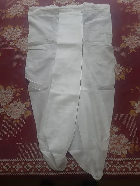 Cotton gents dhoti two size large,x.large uploaded by business on 8/4/2020