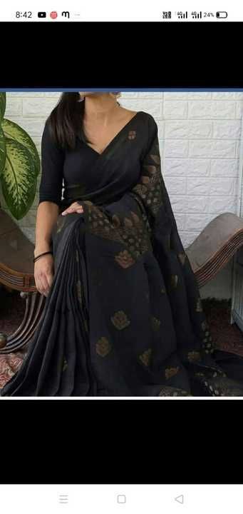 Linen sarees uploaded by business on 5/17/2021