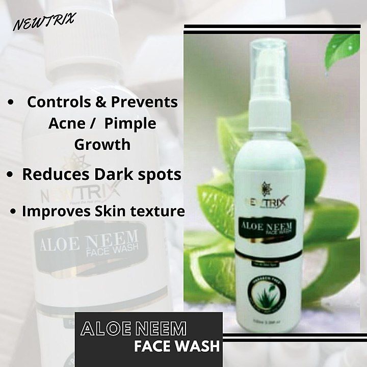 Newtrix 
Aloe Vera & Neem Face Wash
Available in Pan India
100% Parabin free

10+1 Bulk Buying Offer uploaded by business on 8/4/2020