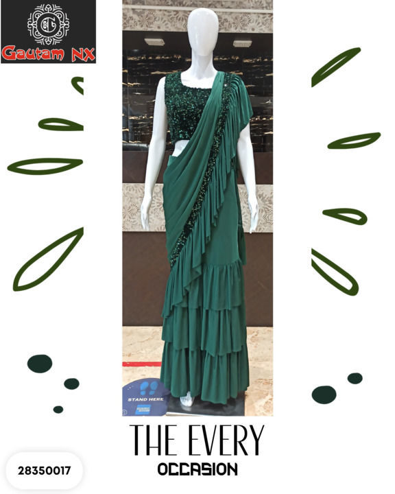 Designer drapped saree uploaded by Gautam Nx on 5/17/2021