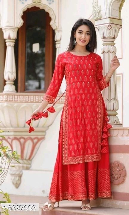 Post image Attractive Women's Double Layered Kurti

Fabric: Rayon Slub
Sleeve Length: Three-Quarter Sleeves
Pattern: Printed
Description : Double-Layered Kurtis
Multipack: Pack of 1
Sizes:
XL (Bust Size: 42 in, Length Size: 52 in) 
L (Bust Size: 40 in, Length Size: 52 in) 
XXL (Bust Size: 44 in, Length Size: 52 in) 
M (Bust Size: 38 in, Length Size: 52 in)
Dispatch: 1 Day
Price 699