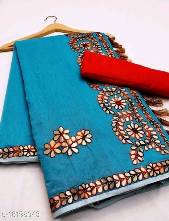 Post image Charvi Graceful Sarees

Saree Fabric: Chanderi Cotton
Blouse: Running Blouse
Blouse Fabric: Silk
Multipack: Single
Sizes: 
Free Size(Saree Length Size: 6.3 m)

Dispatch: 2-3 Days
Price 699