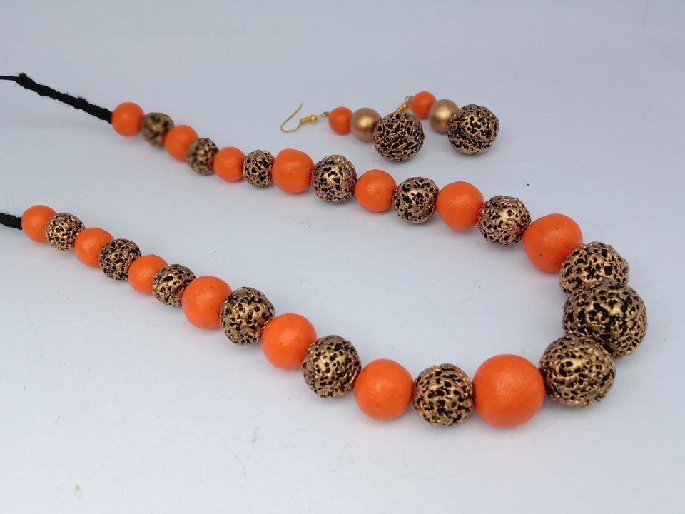 Post image Hey! Checkout my new collection called Attractive Terracotta Beaded Necklace.