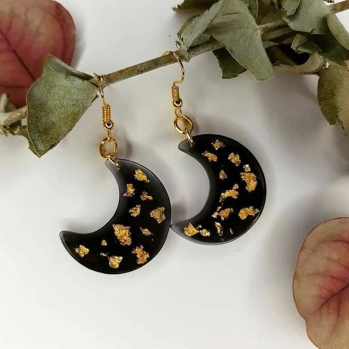 Moon earrings uploaded by business on 5/18/2021