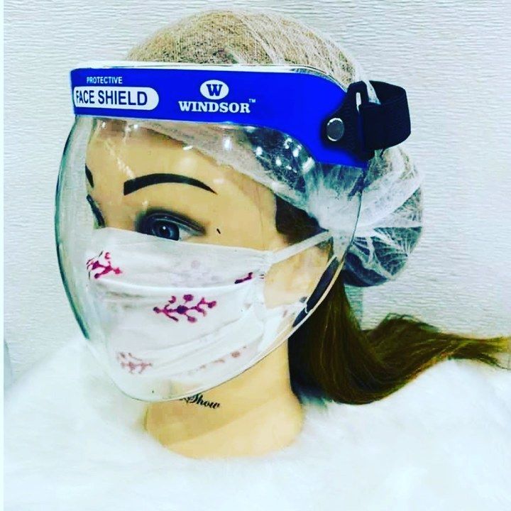Pvc face shield uploaded by NEW ARIHANT MOBILE SHOP on 5/18/2021