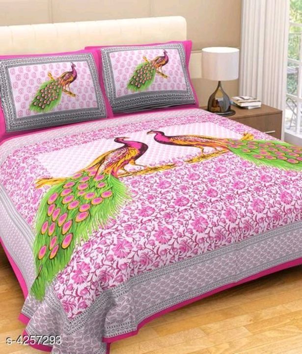 Pure cotton double bed sheet uploaded by Aastha new feshion collection on 5/18/2021