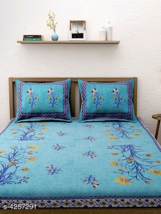 Pure cotton double bed sheet uploaded by Aastha new feshion collection on 5/18/2021