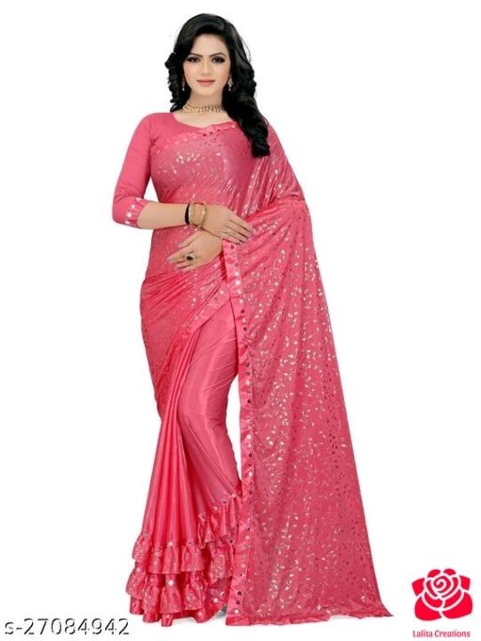 Catalog Name:*Aagyeyi Pretty Sarees*
Saree r uploaded by business on 5/18/2021