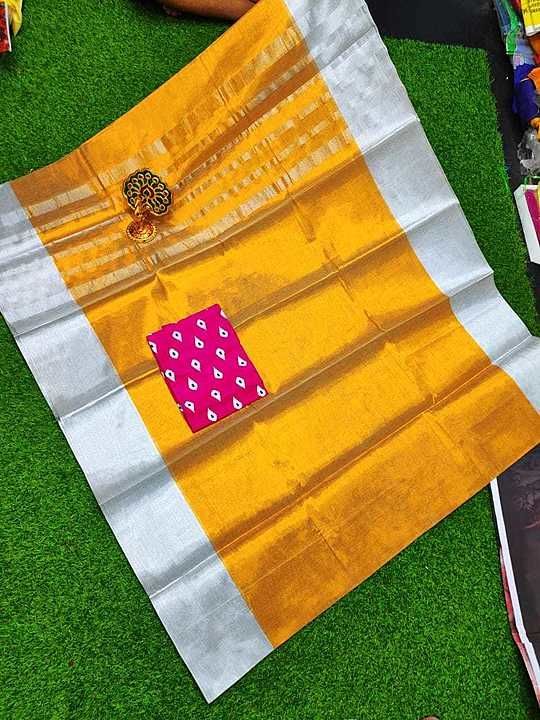 💥💥💥*Beautiful cotton tissue collection

🌿🌿.silver Tissue with green  border ..... uploaded by Uppada manufactuing sarees on 8/5/2020