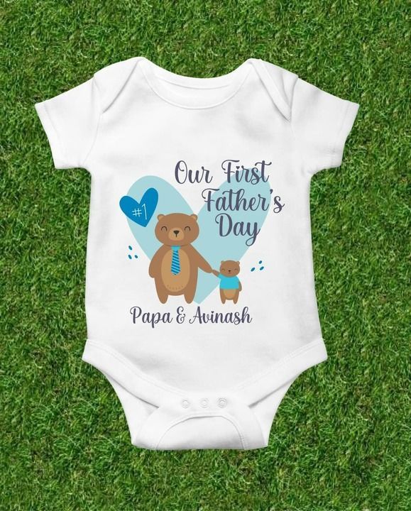 FATHER'S DAY BABY CUSTOMISED ROMPERS uploaded by SimpliBuy Merchandise on 5/18/2021