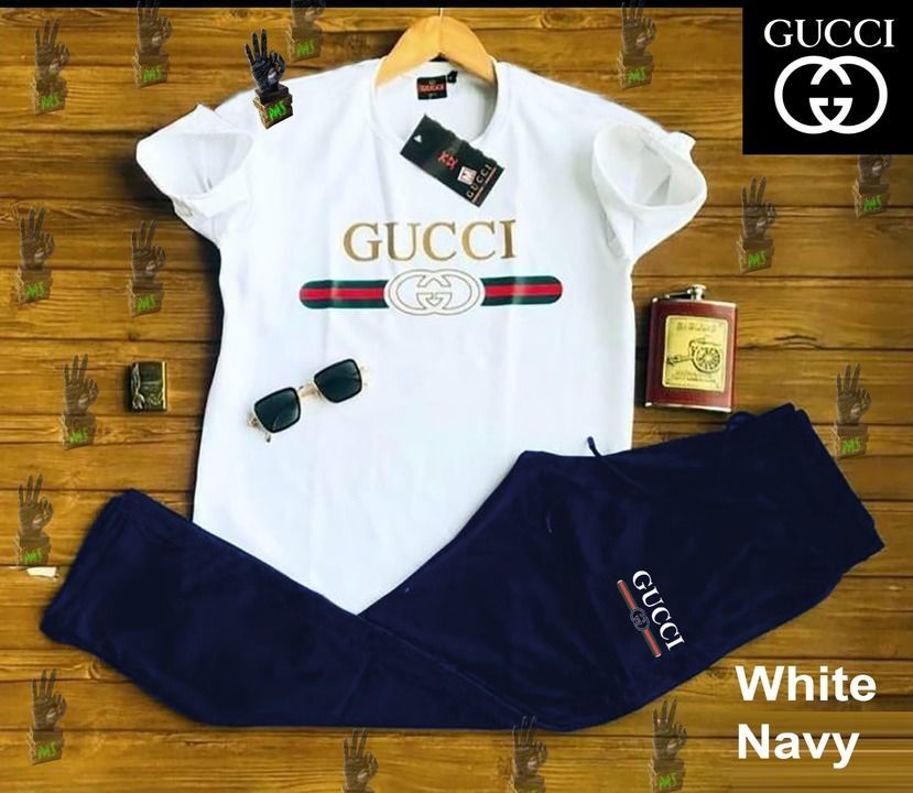 Gucci combo 4Way lyrca Track suit Tees+Lower uploaded by Maruti mens wear on 5/19/2021