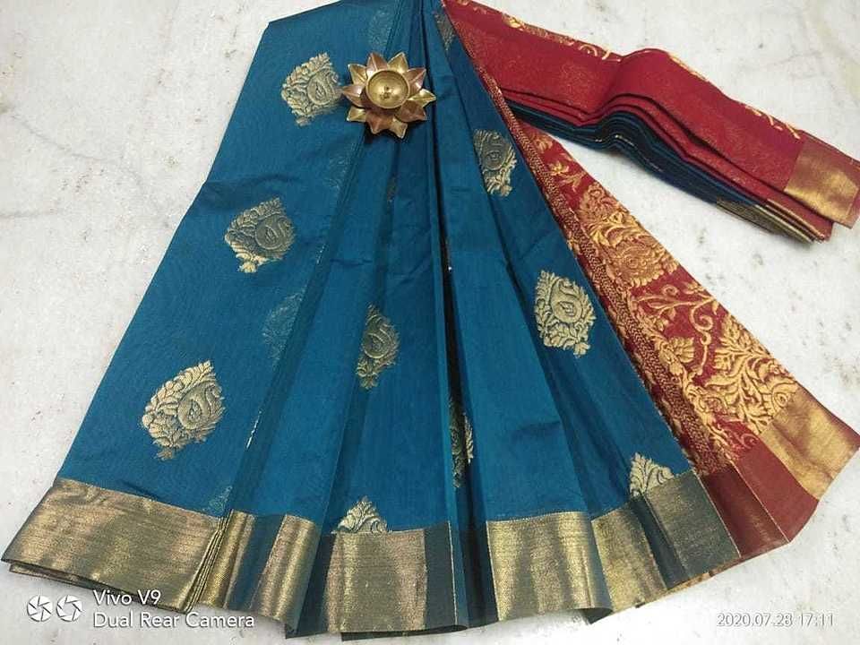Post image 🌸🌸🌸🌸🌸🌸🌸
"SICO COTTON" Sarees.. 
Soft cotton silk Sarees.. 
Weaving jari butta body.. 
Contrast jari pallu
Contrast blouse... 
100% first quality.. 
845 Rs🌸🌸🌸
South India free shipping
🌸🌸🌸🌸🌸🌸🌸🌸 8098779687