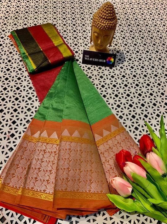 Post image 🍁 *PRESENTING EXCLUSIVE COLLECTION OF MANGALGIRI SILK SAREES*

🍁 *PURE HANDLOOM MANGALGIRI KUPPADAM SILK SAREES WITH ZARI WEAVING KANCHI BOARDER*

🍁 *STEP BY STEP WEAVING WITH CONTRAST PALLU ND CONTRAST BLOUSE*

🍁 *MINIMIUM  PRICE:2400+$*
Ssa

‼️‼️BULK ORDER ACCEPTED‼️‼️