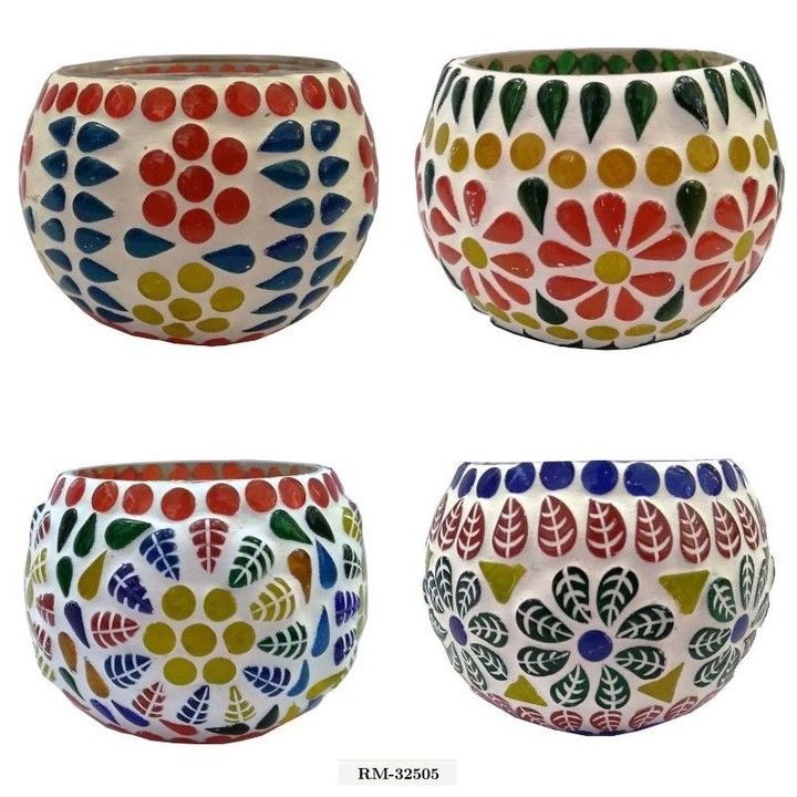 Handcrafted Mosaic Glass Tea Light Holder (Set Of 4)
Product code - RM-32529
Rajasthan craft Mosaic  uploaded by ALLIBABA MART on 5/20/2021