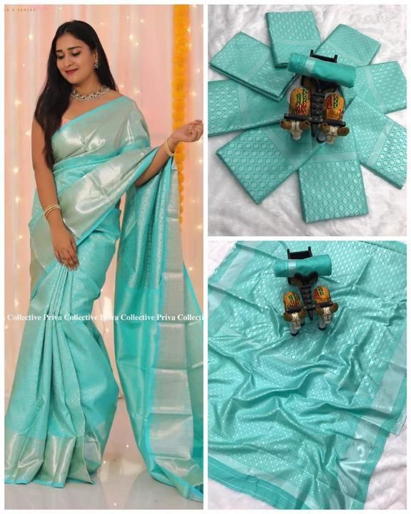 Soft lichi silk saree uploaded by AJ fashion hub on 5/20/2021