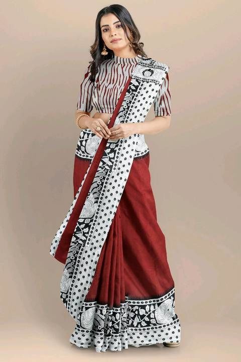 Cotton Hand Block Mul Mul Saree uploaded by business on 5/20/2021