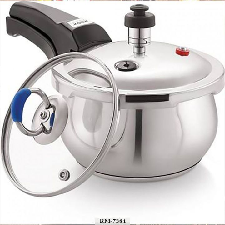 Stainless SteelTri ply Fab Pressure Cooker With Glass LidPressure Cooker 5.5LTR
Product code - RM-73 uploaded by ALLIBABA MART on 5/20/2021