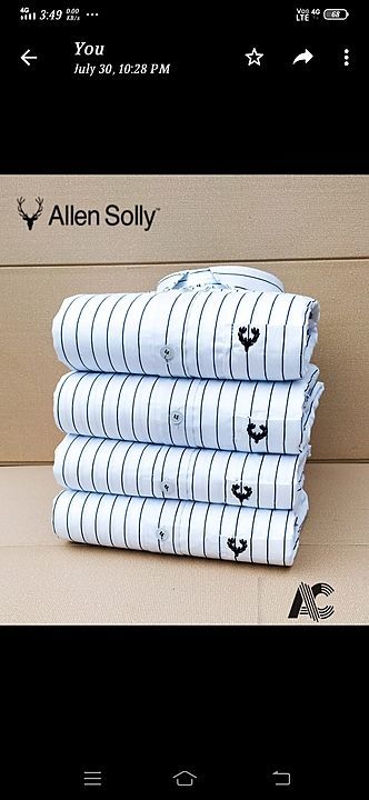 Allen Solly shirt  uploaded by Sowmi intershop online  on 8/5/2020
