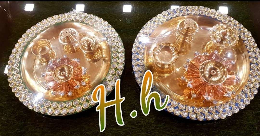 Brass Pooja Plate uploaded by Hina Handicrafts on 5/20/2021