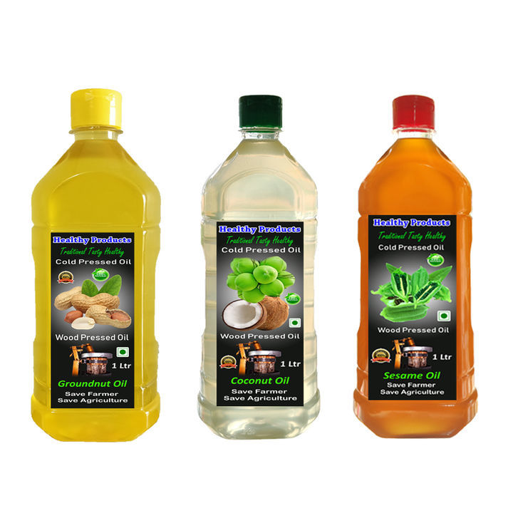 Groundnut oil 1Ltr, Coconut Oil 1Ltr, Gingelly oil 1Ltr, uploaded by business on 5/20/2021