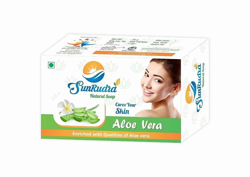 Sunrudra Alovera soap 75gm uploaded by PR Group OF India on 5/23/2020