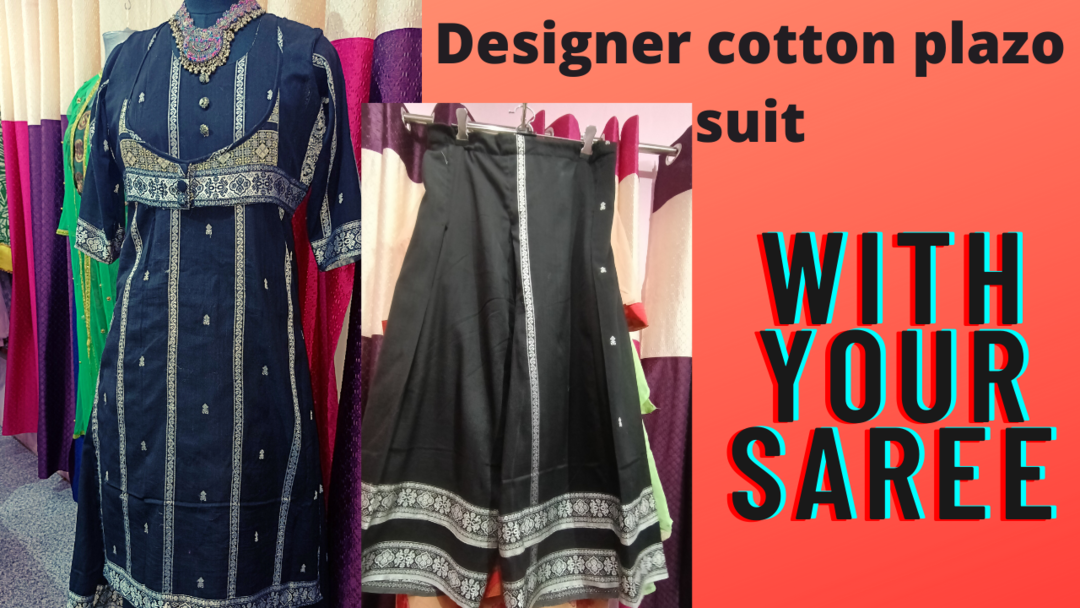 Designer cotton plazo suit uploaded by Rainbow Fashion Boutique on 5/20/2021
