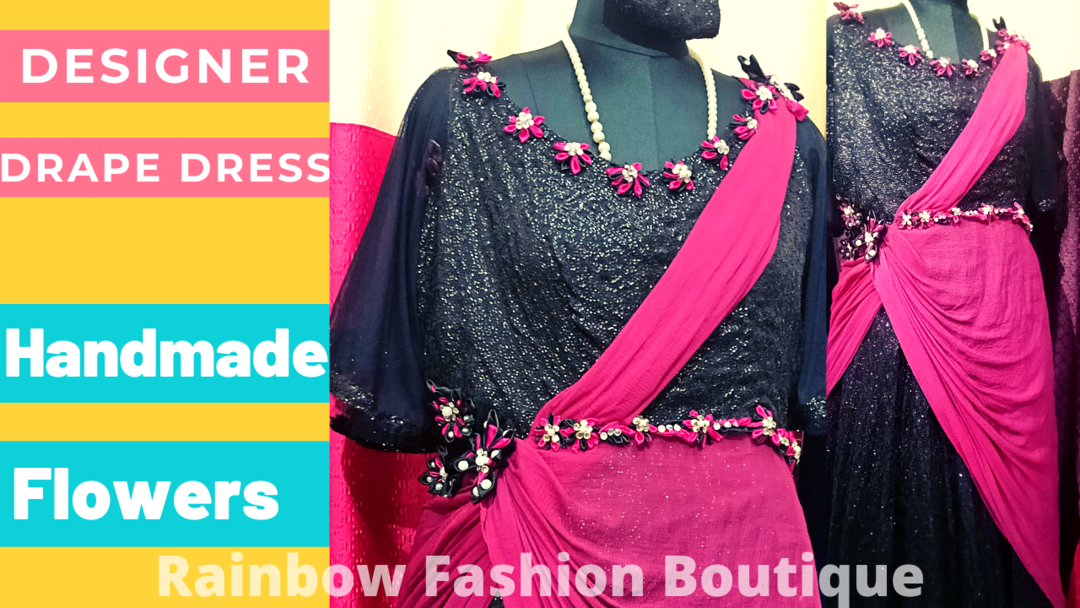Designer Drape Gown uploaded by Rainbow Fashion Boutique on 5/20/2021