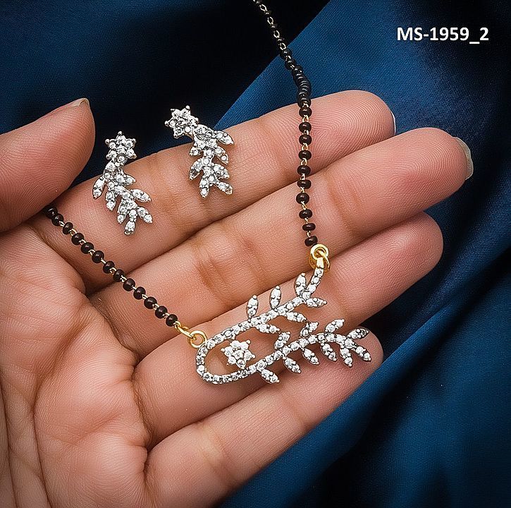 Amarican Diamond Mangalsutra for Women (MS-1959) uploaded by business on 8/5/2020