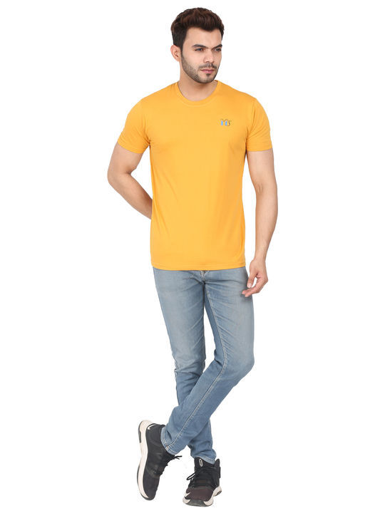 MS Men Solid Yellow Tshirts uploaded by business on 5/20/2021