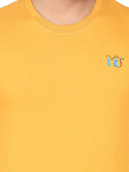 MS Men Solid Yellow Tshirts uploaded by Maanik Super Styles on 5/20/2021