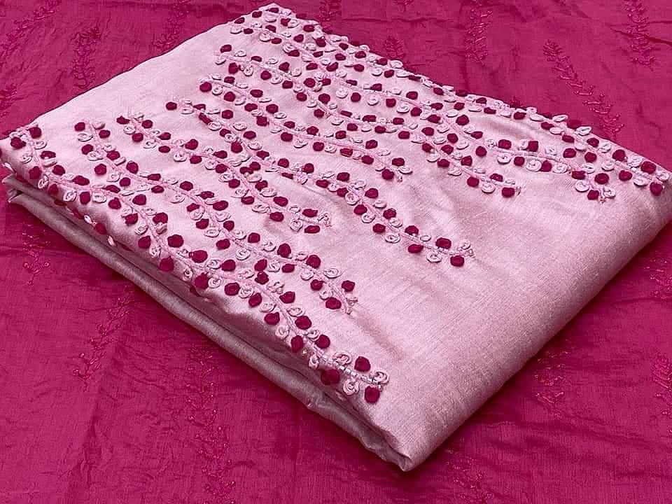 Embroidered unstitched suits uploaded by business on 8/5/2020